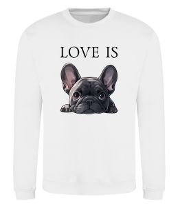 Свитшот Love is frenchie