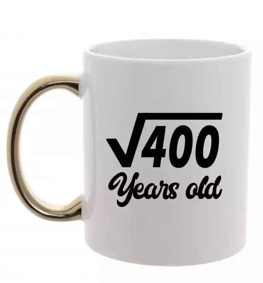 Чашка с цветной ручкой Корінь з 400 years old Золото фото