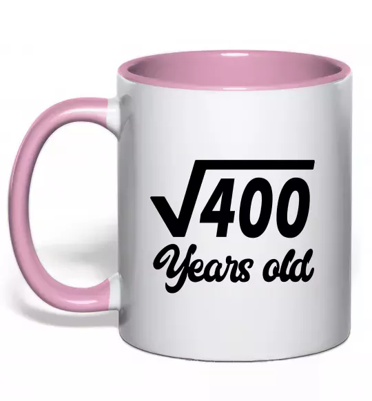 Чашка с цветной ручкой Корінь з 400 years old Нежно розовый фото