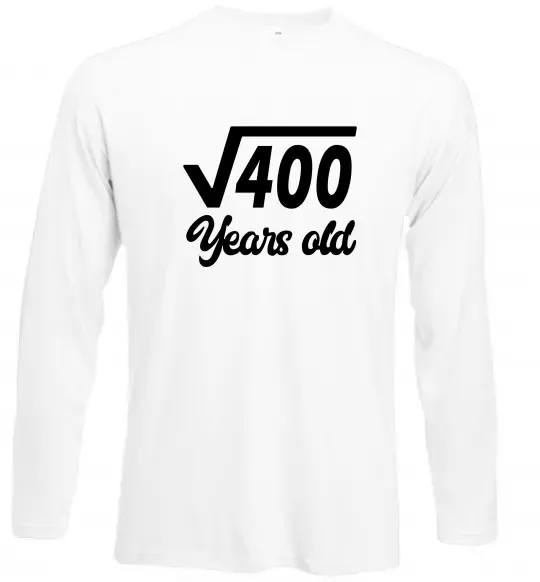 Лонгслив Корінь з 400 years old Белый фото