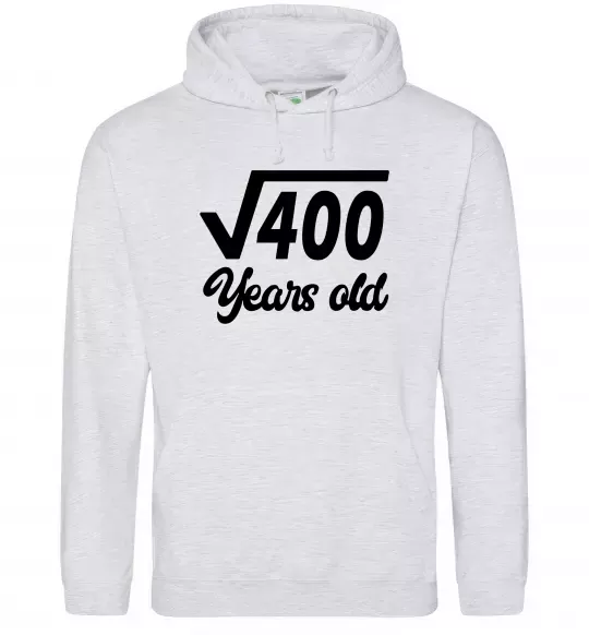 Женская толстовка (худи) Корінь з 400 years old Серый меланж фото