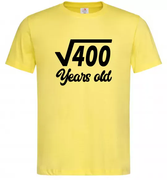 Чоловіча футболка Корінь з 400 years old Лимонний фото