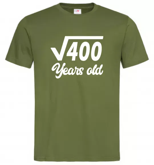 Чоловіча футболка Корінь з 400 years old Оливковий фото