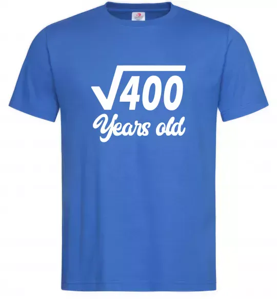 Чоловіча футболка Корінь з 400 years old Яскраво-синій фото