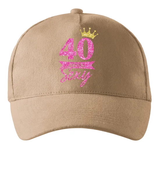 Кепка 40 and still sexy Пісочний фото