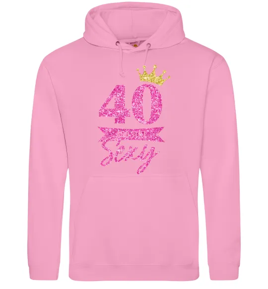 Жіноча толстовка (худі) 40 and still sexy Рожевий фото