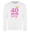 Свитшот 40 and still sexy Белый фото