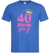Мужская футболка 40 and still sexy Ярко-синий фото