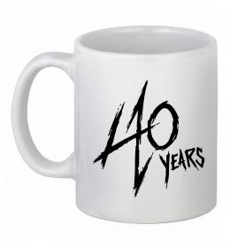 Чашка керамическая 40 years