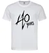 Мужская футболка 40 years Белый фото