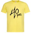 Мужская футболка 40 years Лимонный фото