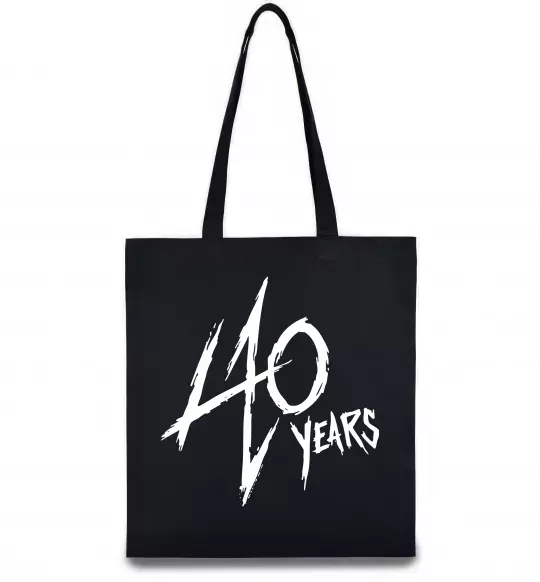 Еко-сумка 40 years Чорний фото