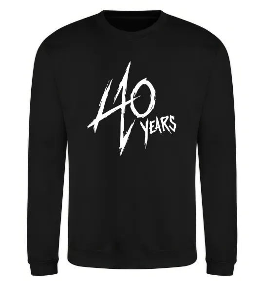 Свитшот 40 years Черный фото