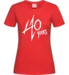 Женская футболка 40 years Красный фото
