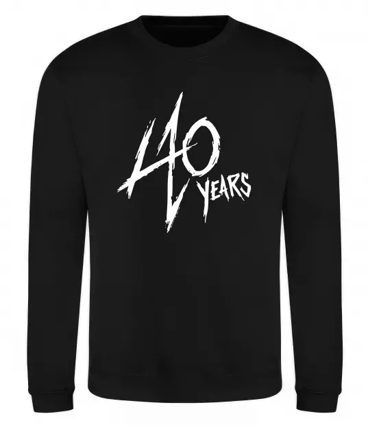 Світшот 40 years Чорний фото