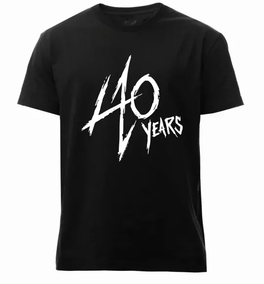 Чоловіча преміум футболка 40 years Чорний фото