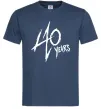 Мужская футболка 40 years Темно-синий фото