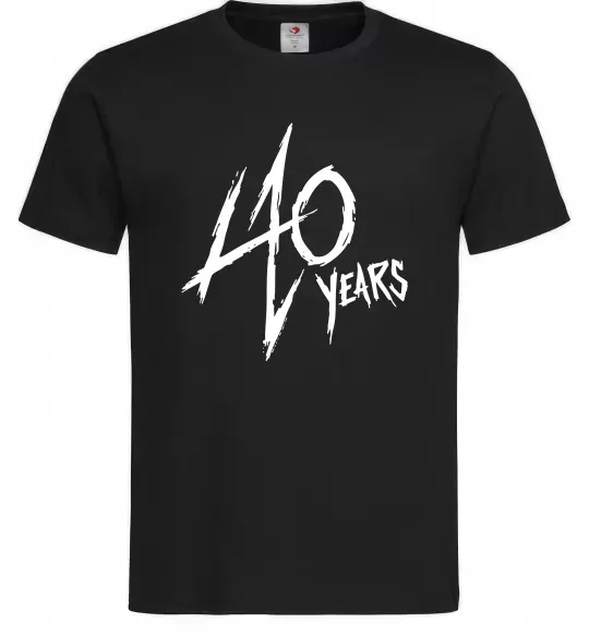Мужская футболка 40 years Черный фото