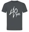 Мужская футболка 40 years Графит фото