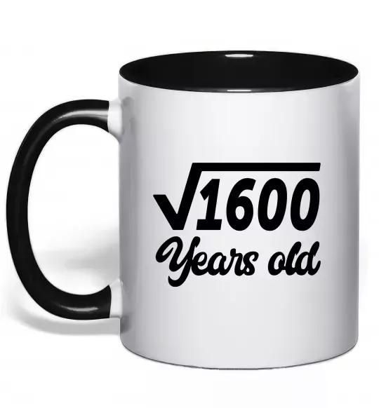 Чашка с цветной ручкой Корінь з 1600 years old Черный фото