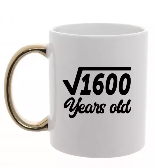 Чашка с цветной ручкой Корінь з 1600 years old Золото фото