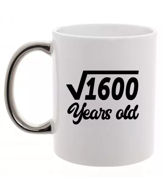 Чашка с цветной ручкой Корінь з 1600 years old Серебро фото