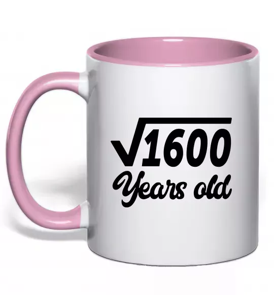 Чашка с цветной ручкой Корінь з 1600 years old Нежно розовый фото