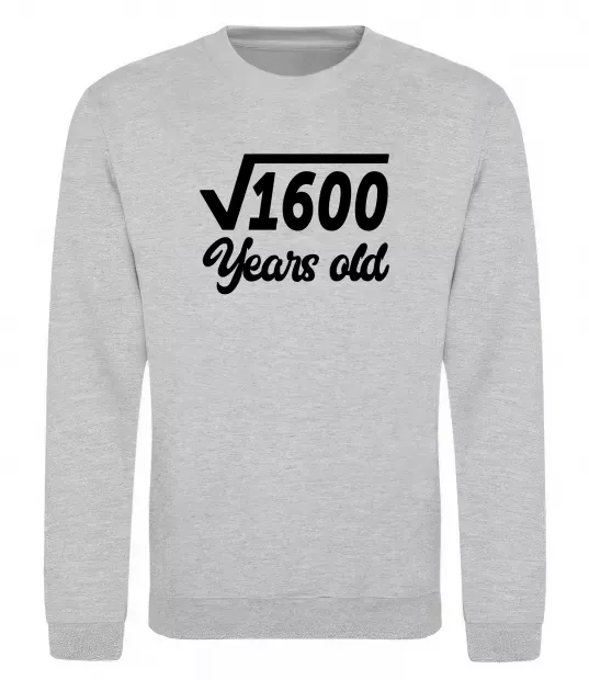 Світшот Корінь з 1600 years old Сірий меланж фото