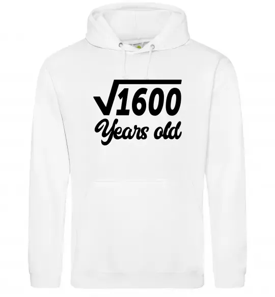 Чоловіча толстовка (худі) Корінь з 1600 years old Білий фото