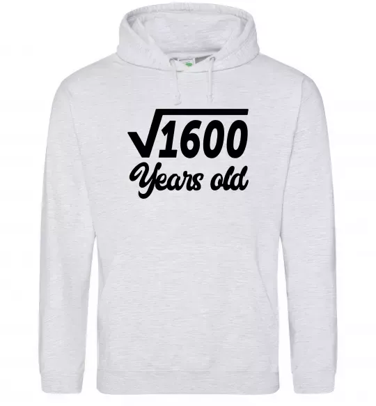 Жіноча толстовка (худі) Корінь з 1600 years old Сірий меланж фото