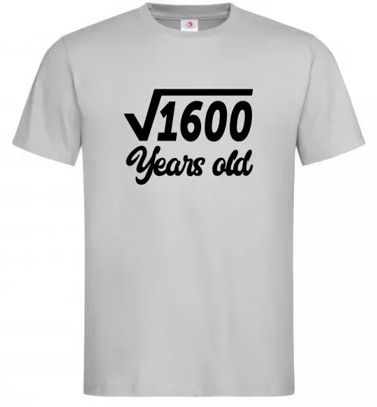 Мужская футболка Корінь з 1600 years old Серый фото