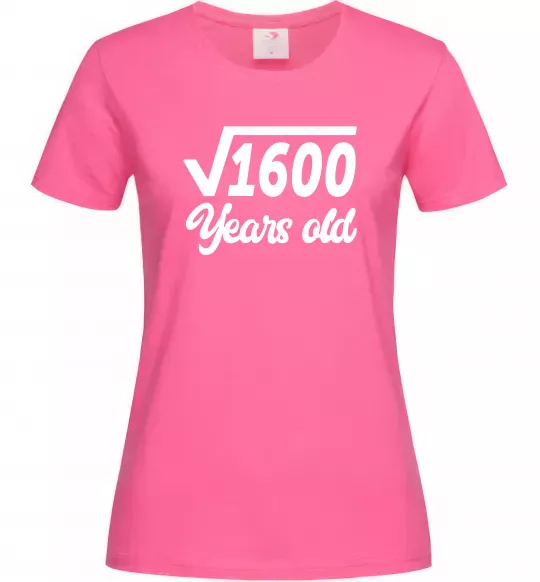 Женская футболка Корінь з 1600 years old Ярко-розовый фото