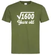 Мужская футболка Корінь з 1600 years old Оливковый фото