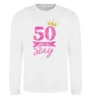 Свитшот 50 and still sexy Белый фото