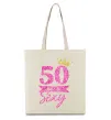 Еко-сумка 50 and still sexy Бежевий фото