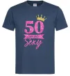 Чоловіча футболка 50 and still sexy Темно-синій фото