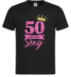 Чоловіча футболка 50 and still sexy Чорний фото