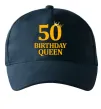 Кепка 50 birthday queen Темно-синій фото