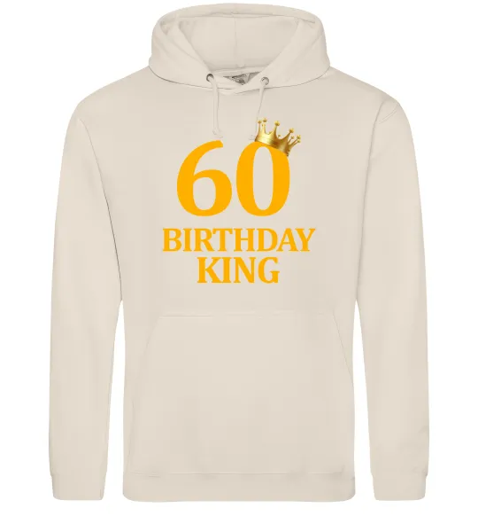 Мужская толстовка (худи) 60 birthday king Таш фото