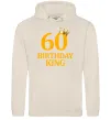 Мужская толстовка (худи) 60 birthday king Таш фото