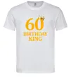 Чоловіча футболка 60 birthday king Білий фото