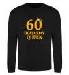 Свитшот 60 birthday queen Черный фото