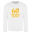 Свитшот 60 birthday queen Белый фото