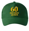 Кепка 60 birthday queen Темно-зеленый фото