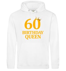 Женская толстовка (худи) 60 birthday queen