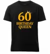 Чоловіча преміум футболка 60 birthday queen Чорний фото
