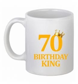 Чашка керамічна 70 birthday king