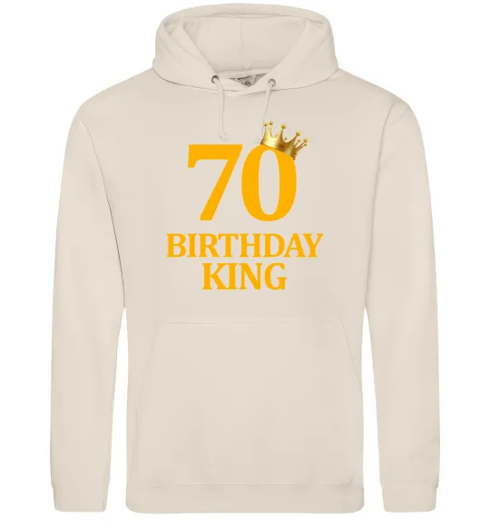 Чоловіча толстовка (худі) 70 birthday king Таш фото