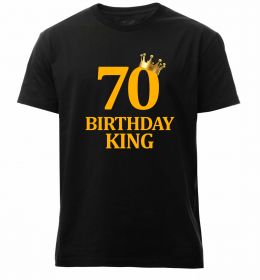 Чоловіча преміум футболка 70 birthday king