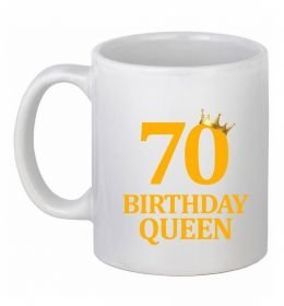 Чашка керамічна 70 birthday queen